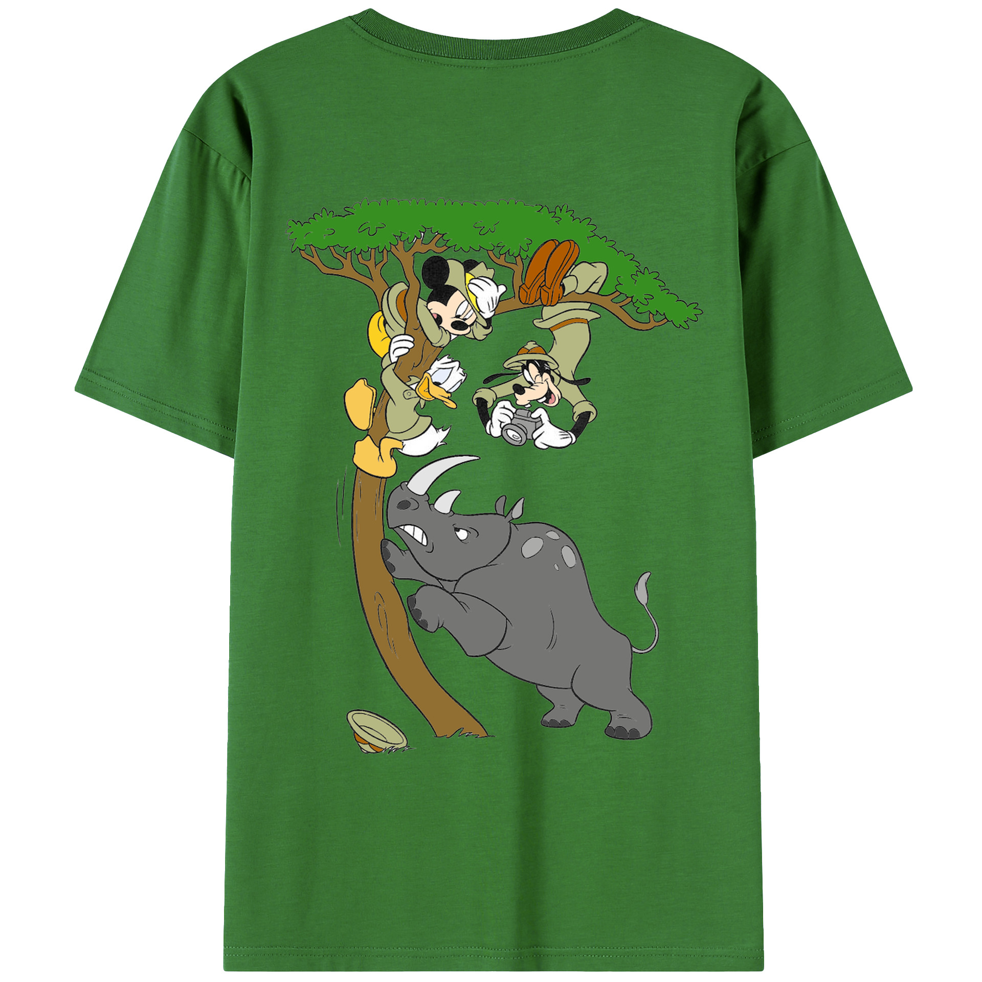 （画像用） ミッキーマウス Mickey Mouse レディース半袖Tシャツ(バックプリント)